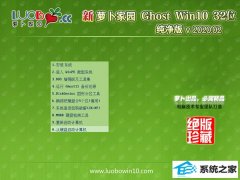 ܲ԰Ghost W10 32λ 䴺ڴ v2020.02